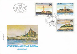 FDC YUGOSLAVIA 2496,lighthouses - FDC