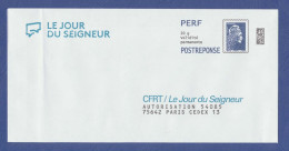 LE JOUR DU SEIGNEUR PERF Postréponse Neuf. Autorisation 54085, 20g Validité Permanente. Dos 421781. - PAP : Antwoord /Marianne L'Engagée
