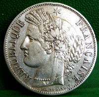 MONNAIE MONNAIE FRANCE CERES , 5 FRANCS 1849 A Paris , Argent , II ° République - 5 Francs