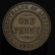 Australie / Australia, George V, 1 Penny, 1931, Bronze, TTB+ (EF), KM#23 - Penny