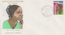 Enveloppe  FDC  1er  Jour   CONGO   Coiffures   Féminines   Congolaises   1976 - FDC