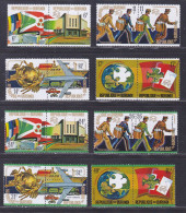 BURUNDI N°  617 à 624, A322 à 329 ** MNH Neufs Sans Charnière, TB (D5678) Centenaire De L' U.P.U. -1974 - Unused Stamps