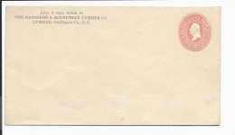 USA  U 368 (HG) **  -   2 Ct Umschlag M. Priv Firmen-Zudruck The Bridgers & McKeithan Lumber Co - 1921-40