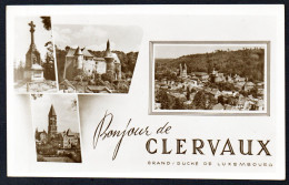 Luxembourg. Bonjour De Clervaux. Le Calvaire. Le Vieux Château. Vue Générale Et L'Abbaye Saint-Maurice (1910). 1953 - Clervaux