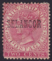 SELANGOR 1885 Surcharge Sc#9 / Isc#34 - USED @P1156 - Selangor