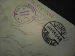 NAK Feldpost 1914, Reservelazarett Essen, Kruppsches Erholungshaus - Feldpost (postage Free)