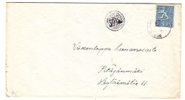 Finlande - Lettre De 1955 - Oblit Niitylahti - Avec Cachet Rural - - Storia Postale
