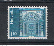 SVIZZERA:  1976  PORTALE  -  1 F. 10  BLU  VERDE  N. -  YV/TELL. 993 - Unused Stamps