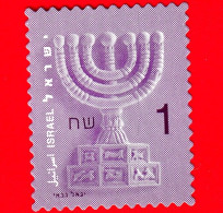 ISRAELE - Usato - 2002 - Candelabro -  Menorah - 1 - Usados (sin Tab)