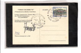 TEM19521  - GENOVA  16.2.1985    /  " VERSO COLOMBO '92 " - Christopher Columbus