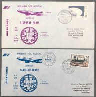 France, Premier Vol Paris, Lisbonne 1.7.1978 - 2 Enveloppes - (B1477) - Eerste Vluchten