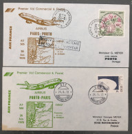 France, Premier Vol Paris, Porto 26.6.1978 - 2 Enveloppes - (B1479) - Eerste Vluchten