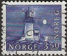 NORWAY 1977 Buildings - 3k.50, Lindesnes Lighthouse FU - Gebraucht