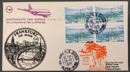 Allemagne, Premier Vol Frankfurt, Nice 26.12.1976 - (B1532) - First Flight Covers