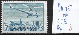 BELGIQUE PA 25 ** Côte 9 € - Mint