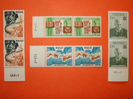 MONACO 1971-Série N°855/58 Unesco. 4 Paires **.  Superbe - Autres & Non Classés