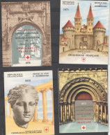 FRANCE CARNET CROIX ROUGE ANNEES 1970 -1971 - 1972 - 1973 N°s 2019, 2020, 2021, 2022  TTB - Croix Rouge