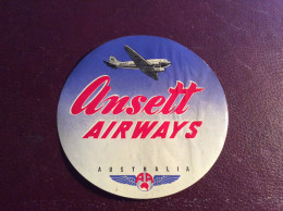 ANSETT AIRWAYS / AUSTRALIA / AUSTRALIE   ( Avions Aéroports ) - Baggage Etiketten