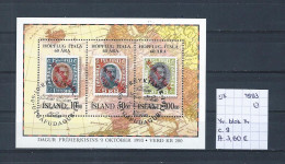 (TJ) IJsland 1993 - YT Blok 14 (gest./obl./used) - Blocs-feuillets