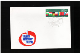 DDR - 1985 Fdc 30° Warschauer Vertrag - 1981-1990