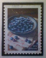 United States, Scott 5488, Used(o), 2020, Bowl Of Blueberries, (55¢) - Oblitérés