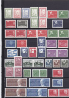 SE543 – SUEDE – SWEDEN – 1952-62 – LOT MVLH – Y&T # 369-500 – CV 49 € - Unused Stamps