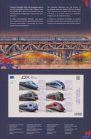 Poland 2021 Modern Rolling Stock, Train Full Set Mini Sheet Unperforated Version, Tab Folder MNH** New! Low Circulation - Booklets