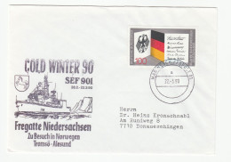CLIMATE WEATHER - F208 Fregatte NIEDERSACHEN Deployment COLD WINTER 1990 Cover Germany NAVY Ship Military Forces - Climate & Meteorology
