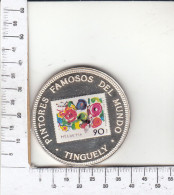 CR1852 MONEDA GUINEA ECUATORIAL 7000 FRANCOS 1995 PLATA COLOR - Equatorial Guinea