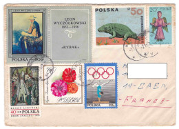 POLOGNE Enveloppe  ( N°6 ) Multi Timbres - Lettres & Documents