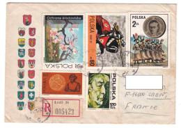 POLOGNE Enveloppe  ( N°7 ) Multi Timbres - Lettres & Documents