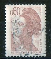 FR 1982..... - N° 2239 - 1t à 0.60 F Brun-rose - LIBERTE DE GANDON - 1 Bande Phospho - OBLITERE - 1982-1990 Liberté De Gandon