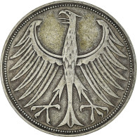 Monnaie, République Fédérale Allemande, 5 Mark, 1951, Munich, TTB, Argent - 5 Marchi