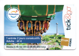 Portavntura   Carte France Tick&toc FNAC Card (F 87) - Otros & Sin Clasificación