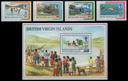 Jungferninseln 1998 - Mi-Nr. 940-943 & Block 96 ** - MNH - Inselansichten - British Virgin Islands