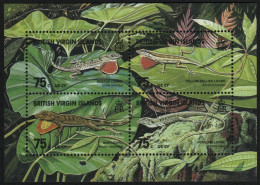 Jungferninseln 1999 - Mi-Nr. Block 97 ** - MNH - Reptilien / Reptiles - British Virgin Islands