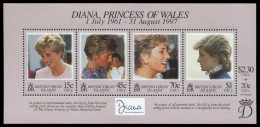 Jungferninseln 1998 - Mi-Nr. Block 93 ** - MNH - Prinzessin Diana - British Virgin Islands