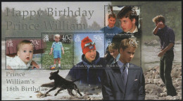 Jungferninseln 2000 - Mi-Nr. Block 100 ** - MNH - 18. Geburtstag Prinz William - British Virgin Islands