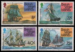 Jungferninseln 1976 - Mi-Nr. 309-312 ** - MNH - Schiffe / Ships - British Virgin Islands