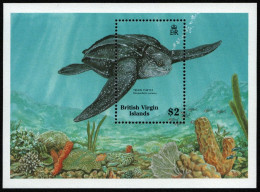 Jungferninseln 1988 - Mi-Nr. Block 53 ** - MNH - Schildkröte / Turtle - British Virgin Islands