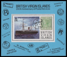 Jungferninseln 1987 - Mi-Nr. Block 45 ** - MNH - Schiffe / Ships - British Virgin Islands