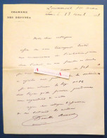 ● L.A.S 1883 Jean Fernand DANELLE BERNARDIN Député Louvemont - Né Montreuil-sur-Blaise (Haute Marne) Lettre Autographe - Politisch Und Militärisch