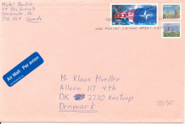 Canada Cover Sent To Denmark 1999 Topic Stamps - Covers & Documents