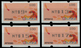 Taiwan - ATM - 2013 - Mi-Nr. 30 E ** - MNH - Schlange / Snake - Schwarz - Automatenmarken