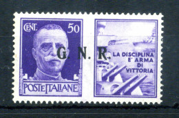 1944 Repubblica Sociale Italiana RSI Propaganda Di Guerra N.21/III III Tipo MNH ** - Propaganda Di Guerra