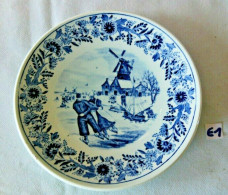 E1 Assiette - Plat - DELFT BOCH BELGIUM - Collection - Boch (BEL)