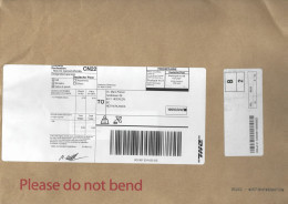 UK 2023 Ruskington Handled By Deutsche Post With Dutch Postal Automation Markings Of PostNL Cover. - Non Classificati