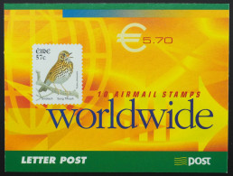 2002 Irland; Markenheftchen Einheimische Vögel, **/MNH, MiNr. 1426 MH - Altri & Non Classificati