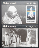 2003 Dänemark; Markenheftchen Plakatkunst **/MNH, MiNr. 1341/42 MH, ME 32 - Other & Unclassified