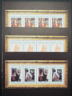2003 Irland; 3 Heftchenblätter Gemälde (II), Postfrisch/MNH, H.-Bl. 110/12 - Autres & Non Classés